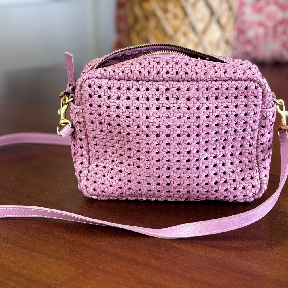 Clare V Mauve Woven Handbag